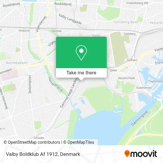 Valby Boldklub Af 1912 map