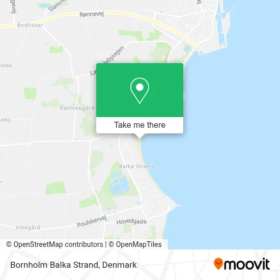 Bornholm Balka Strand map