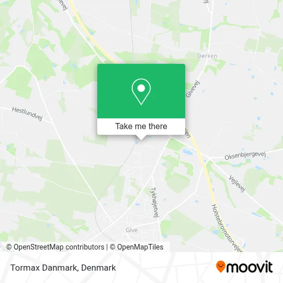 Tormax Danmark map
