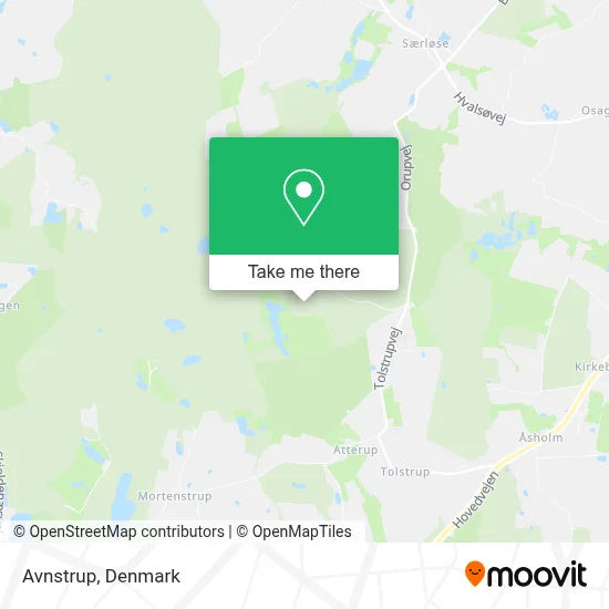 Avnstrup map