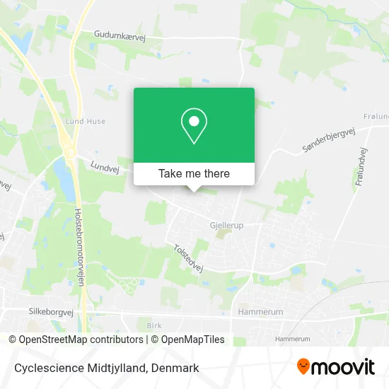 Cyclescience Midtjylland map
