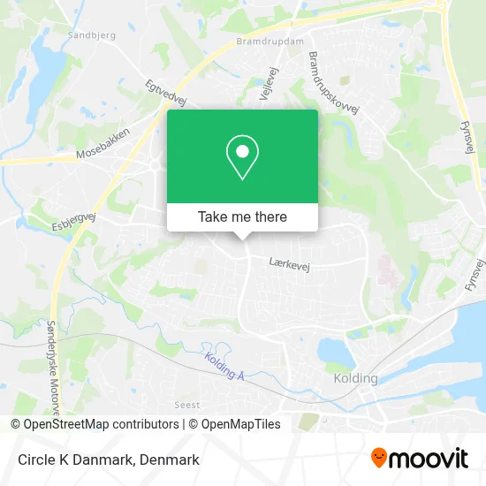 Circle K Danmark map