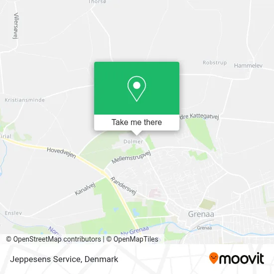Jeppesens Service map