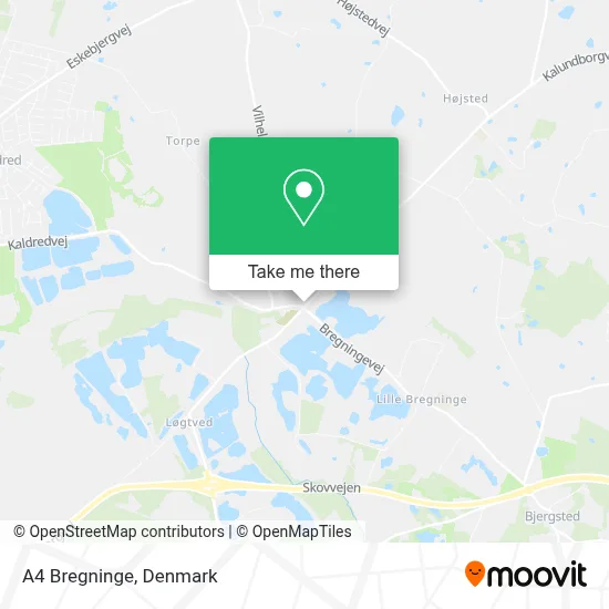 A4 Bregninge map