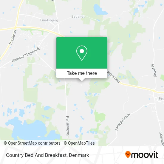 Country Bed And Breakfast map