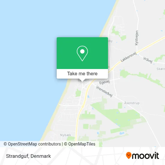 Strandguf map