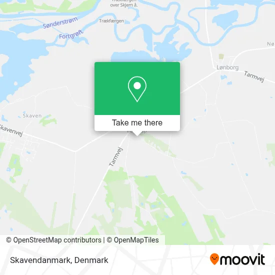 Skavendanmark map