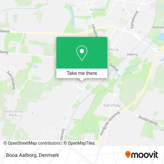 Booa Aalborg map