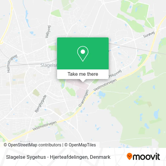 Slagelse Sygehus - Hjerteafdelingen map