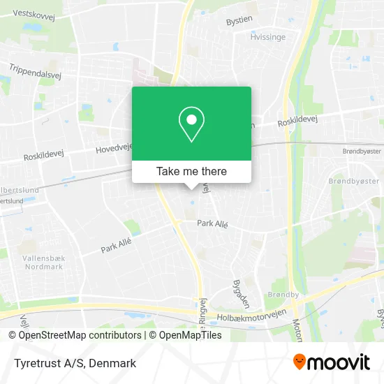Tyretrust A/S map