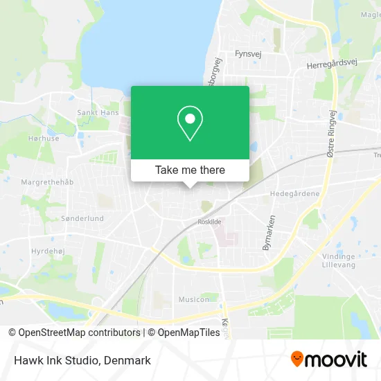 Hawk Ink Studio map