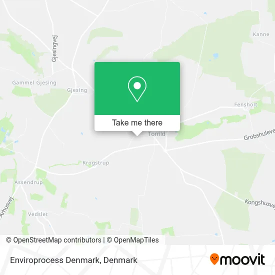 Enviroprocess Denmark map