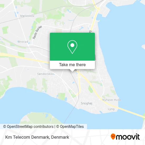 Km Telecom Denmark map