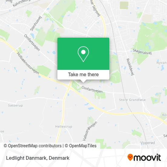 Ledlight Danmark map