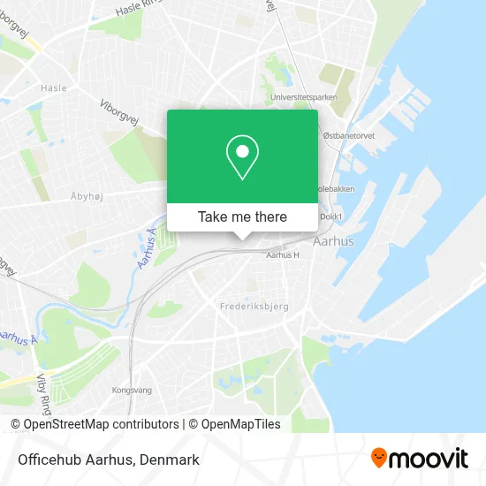 Officehub Aarhus map