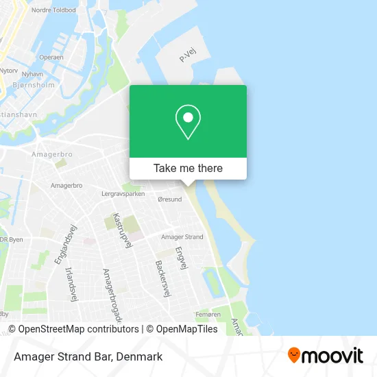 Amager Strand Bar map