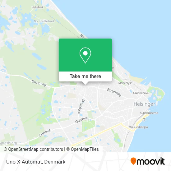 Uno-X Automat map