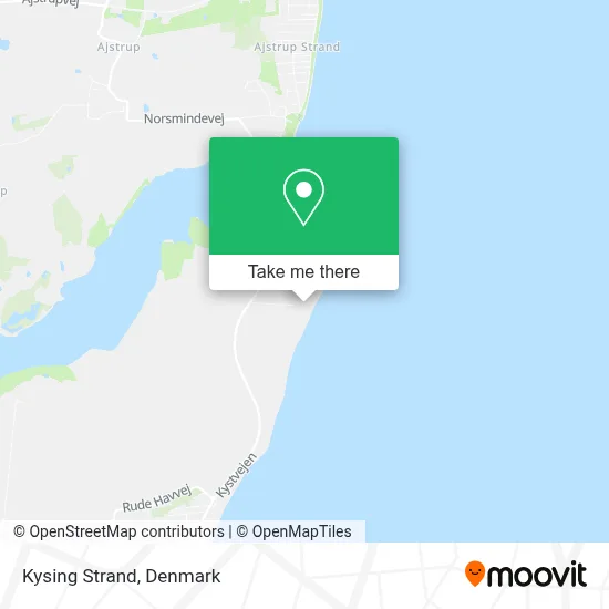Kysing Strand map