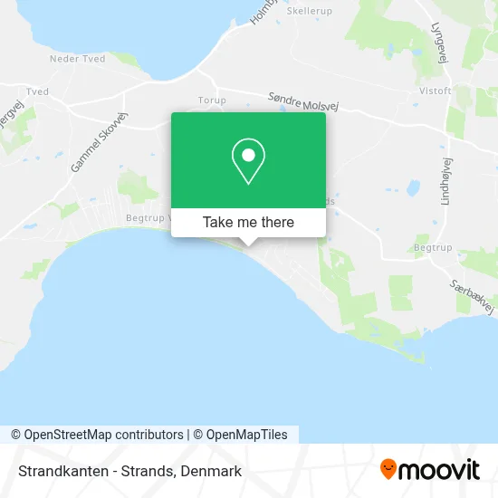 Strandkanten - Strands map