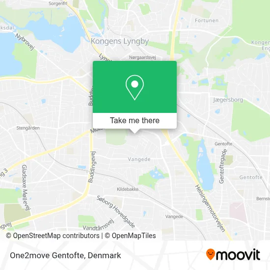 One2move Gentofte map