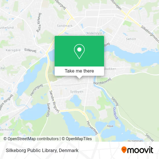 Silkeborg Public Library map