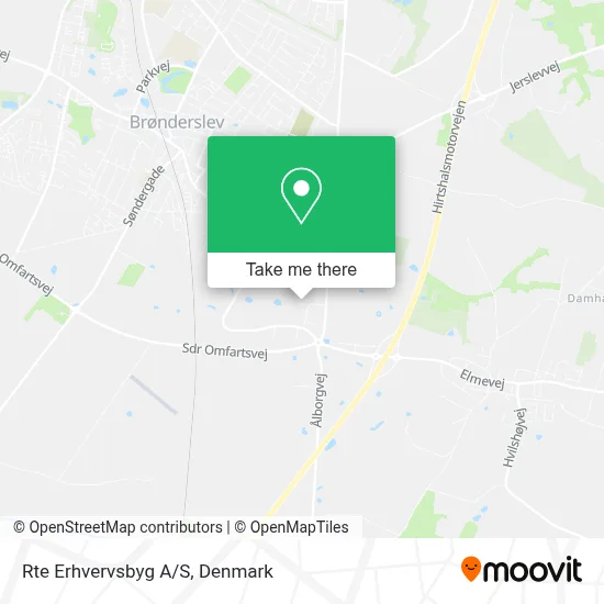 Rte Erhvervsbyg A/S map