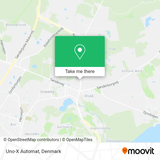 Uno-X Automat map