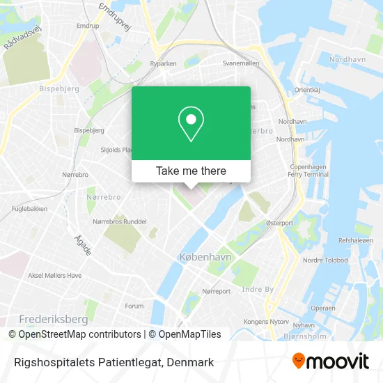 Rigshospitalets Patientlegat map