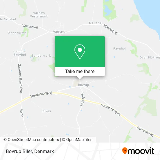 Bovrup Biler map