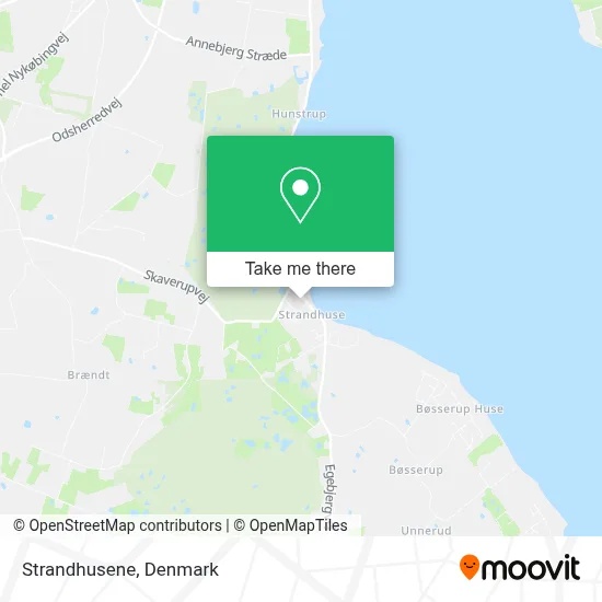 Strandhusene map