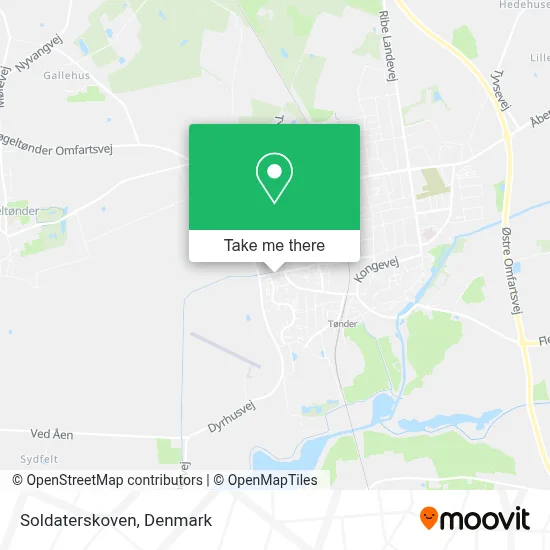 Soldaterskoven map