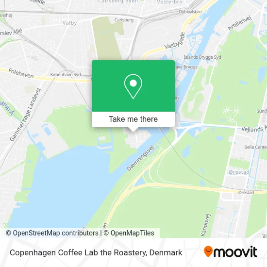 Copenhagen Coffee Lab the Roastery map