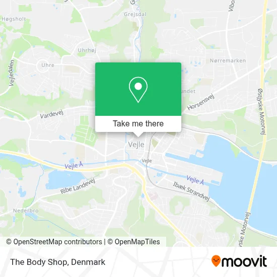 The Body Shop map