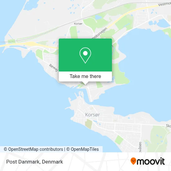 Post Danmark map