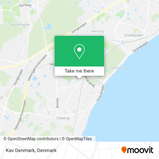 Kav Denmark map