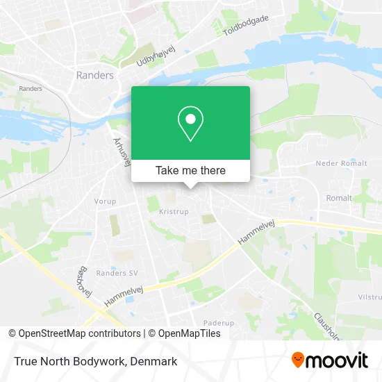 True North Bodywork map