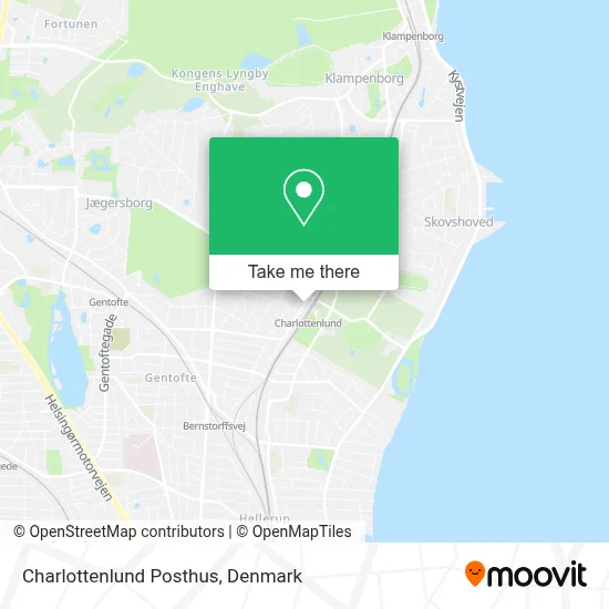 Charlottenlund Posthus map