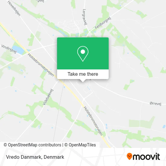 Vredo Danmark map