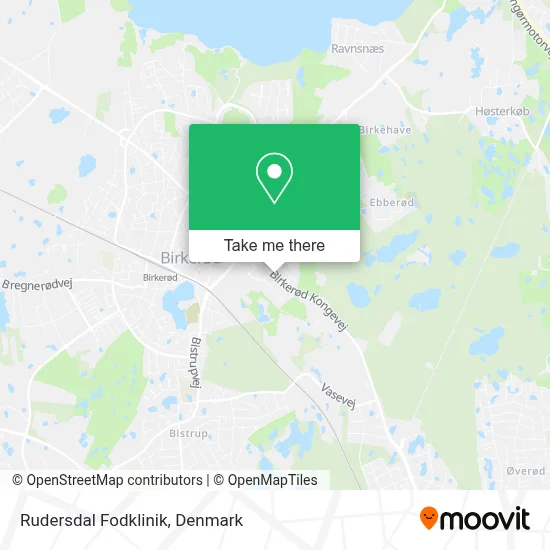 Rudersdal Fodklinik map