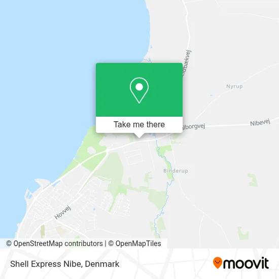 Shell Express Nibe map