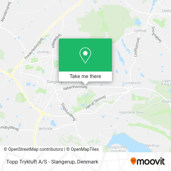 Topp Trykluft A/S - Slangerup map