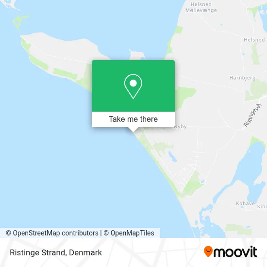 Ristinge Strand map