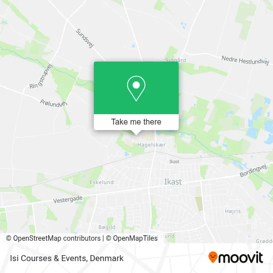 Isi Courses & Events map