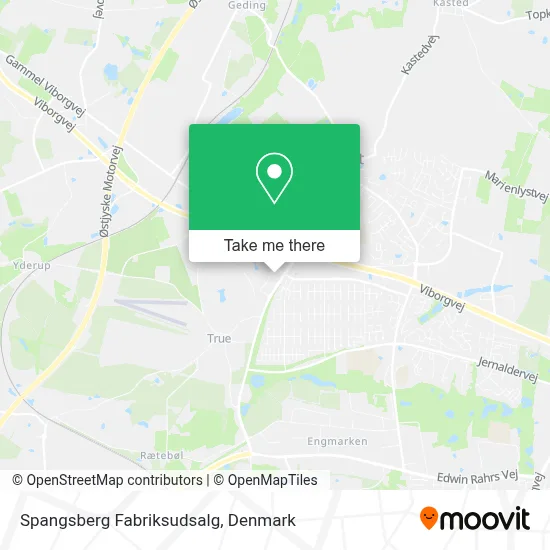 Spangsberg Fabriksudsalg map