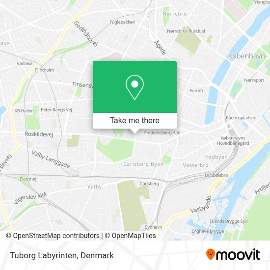 Tuborg Labyrinten map