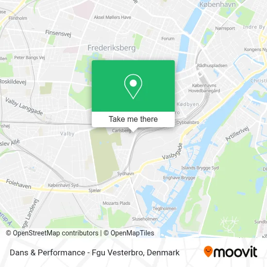Dans & Performance - Fgu Vesterbro map