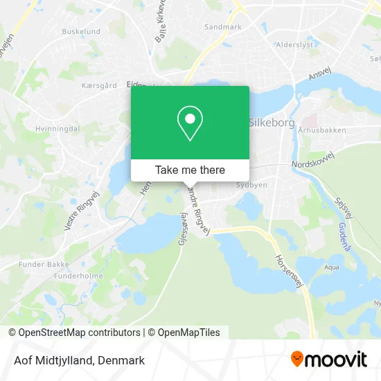 Aof Midtjylland map