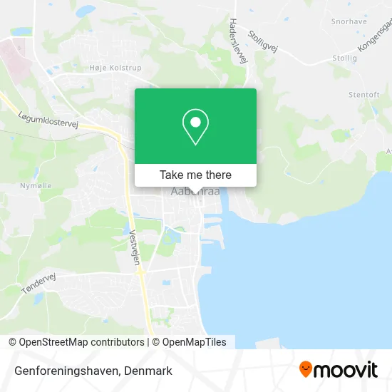 Genforeningshaven map