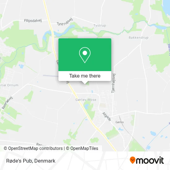 Røde's Pub map