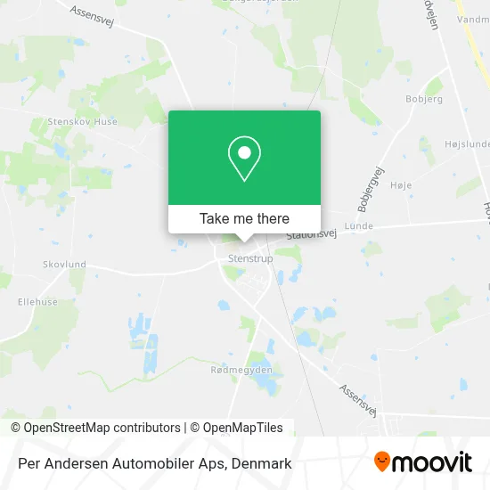 Per Andersen Automobiler Aps map